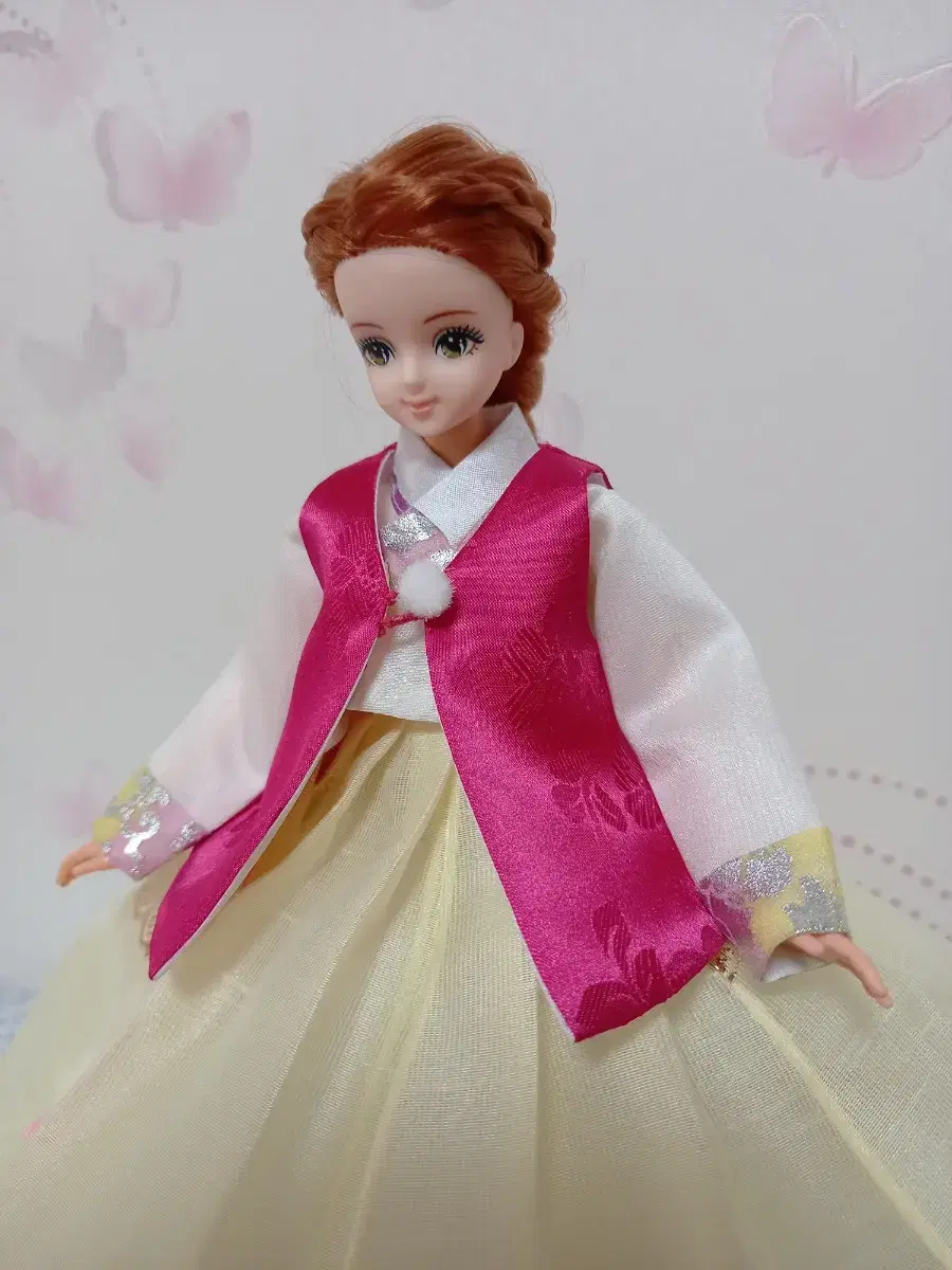 Doll clothes (jin pink double-ended half-baeza)