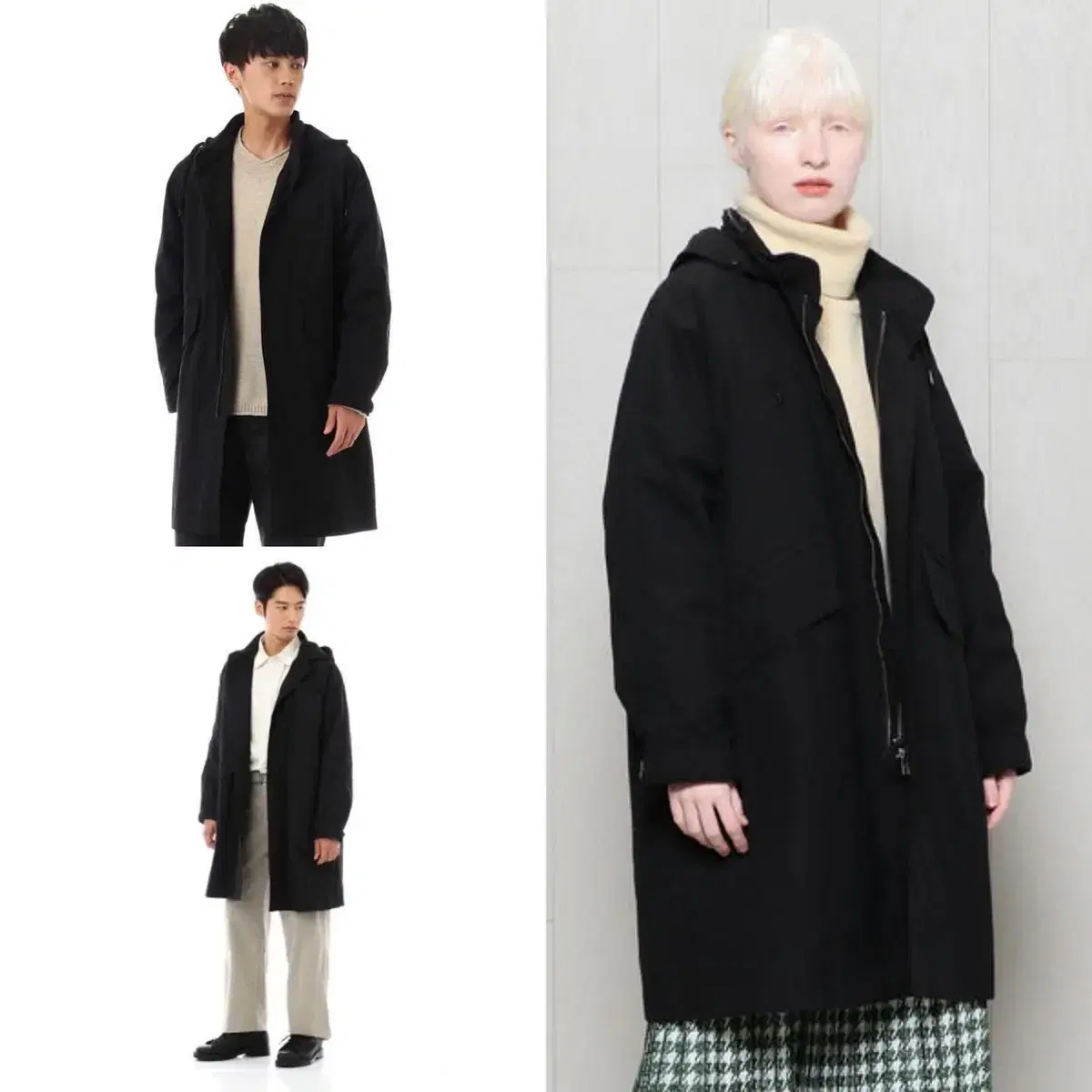 MHL. (마가렛 호웰) - 19AW 하이카운트 코튼 후디드 포플린 코트