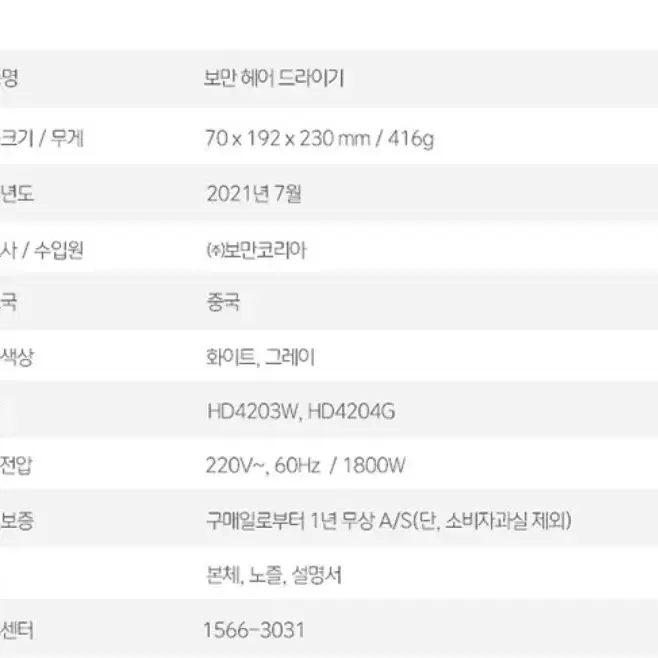  강력한 바람쎈 토네이도 전문가용 헤어드라이기 드라이기 1800W 