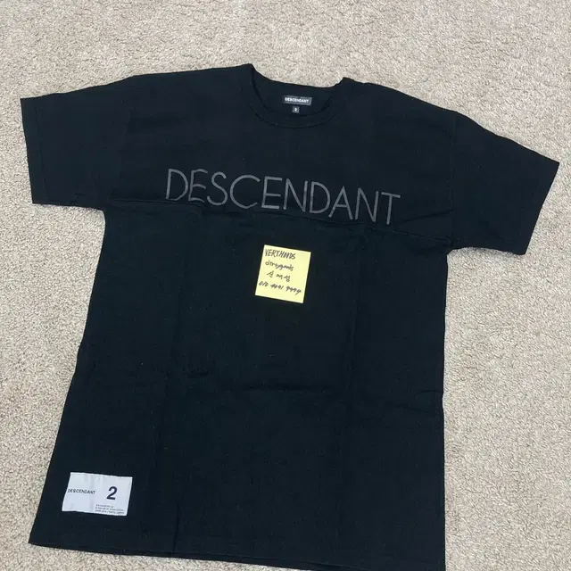 DESCENDANT / LOGO TEE / BLACK / 2(M)