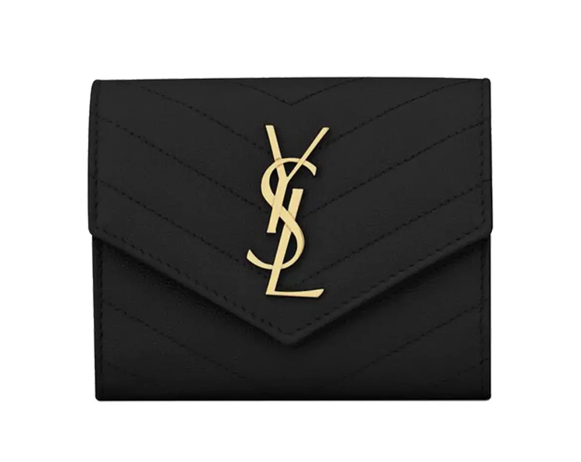 Yves Saint Laurent Keum 3-pocket wallet (Genuine)