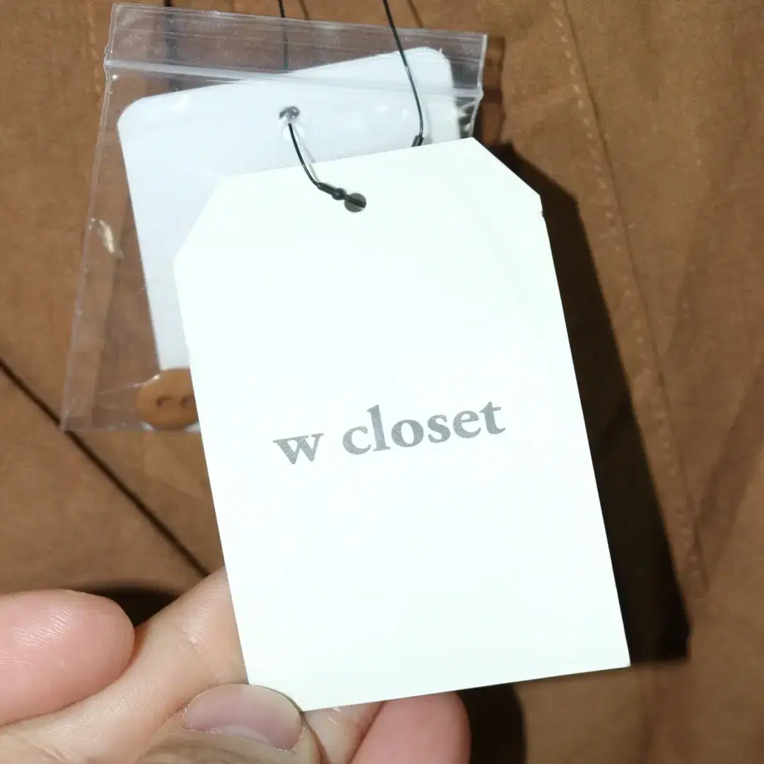 새상품) w closet 뒷트임 린넨블라우스 [22031811]