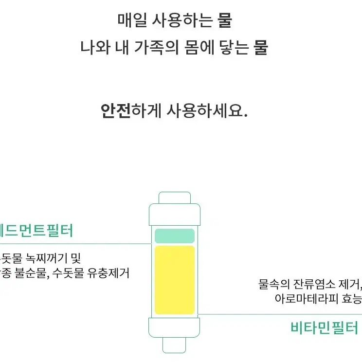 장대리 비타민 샤워필터 염소녹물제거 향기가득 테라피