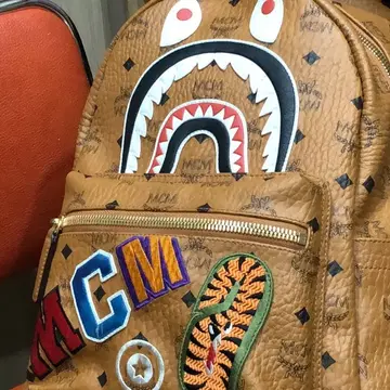 mcm backpack bape