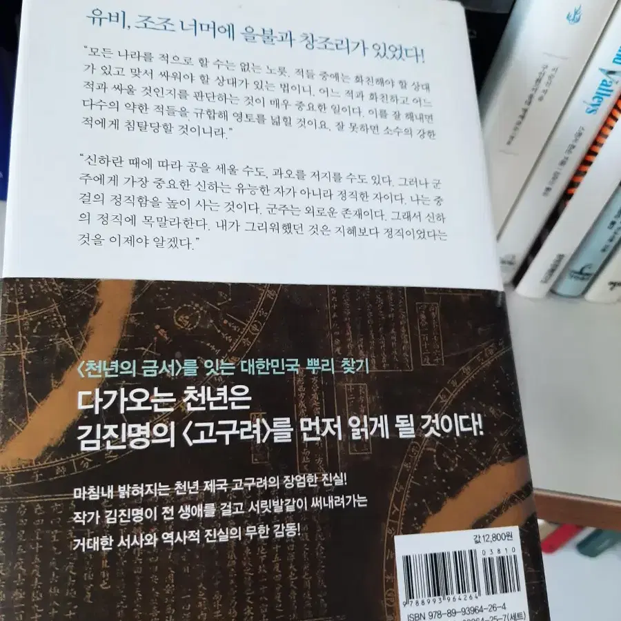 김진명 소설 고구려 .보관새책 