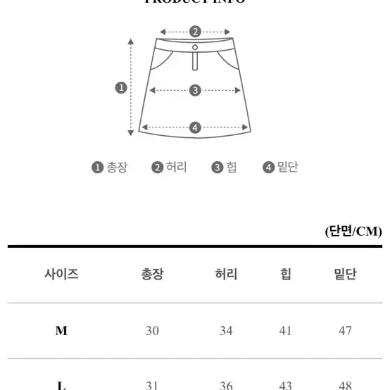 유이아 로우와이즈 청치마