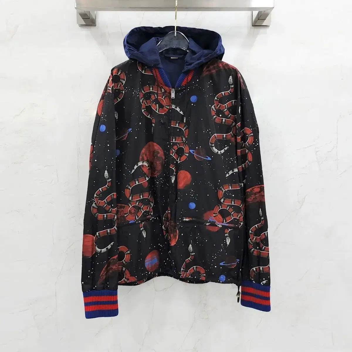 54 / Gucci limited edition Space Snake Hooded Windbreaker