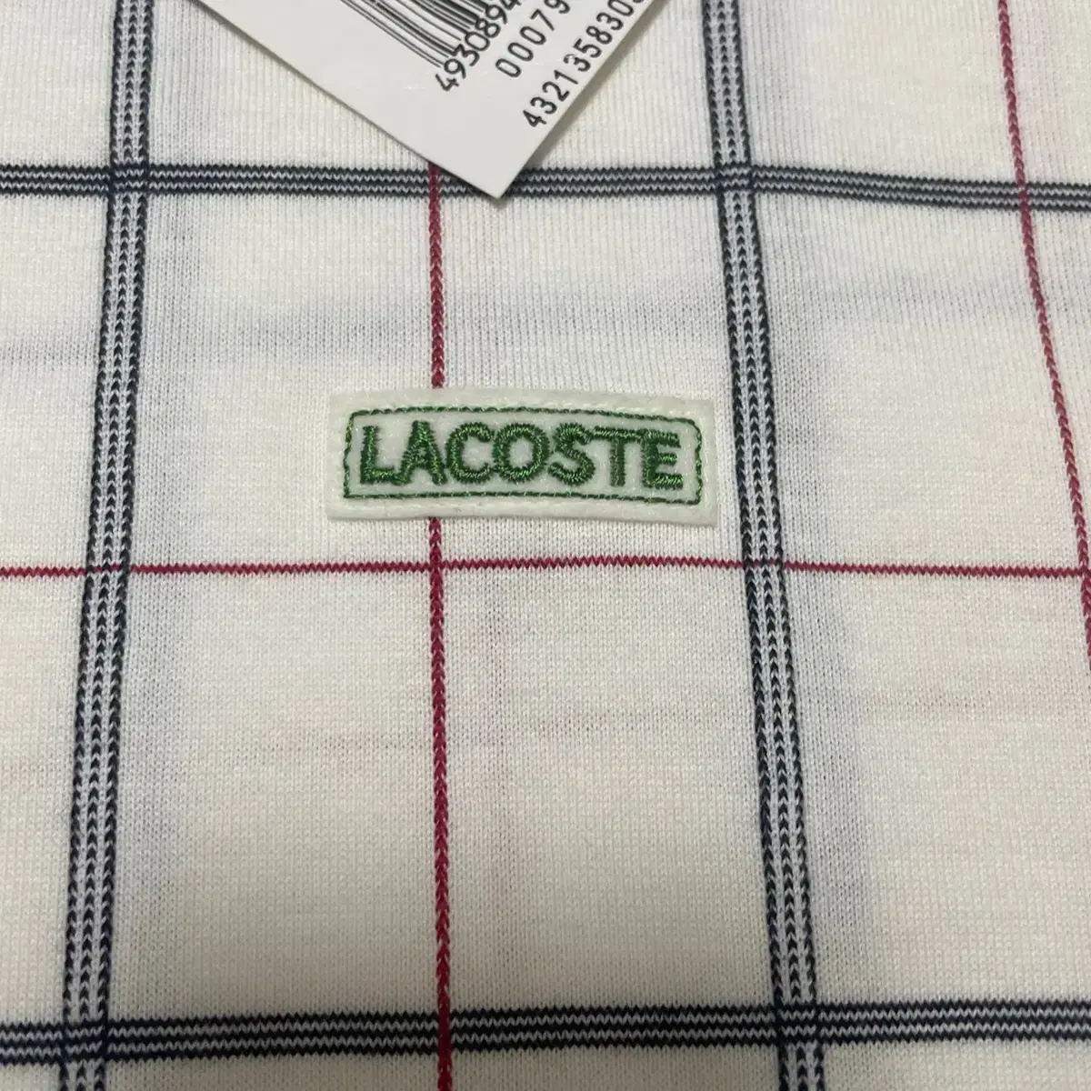 [LACOSTE] 라코스테 체크 반팔티셔츠