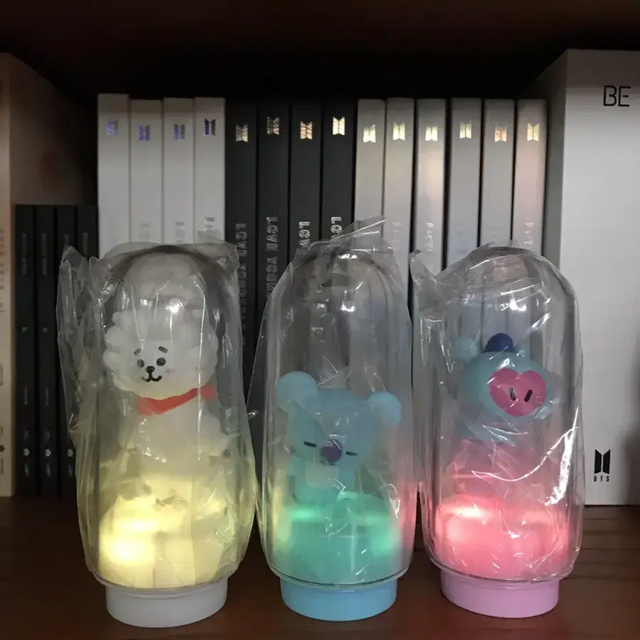 BT21 cgv 피규어 무드등 스탬프 - 알제이, 코야, 망