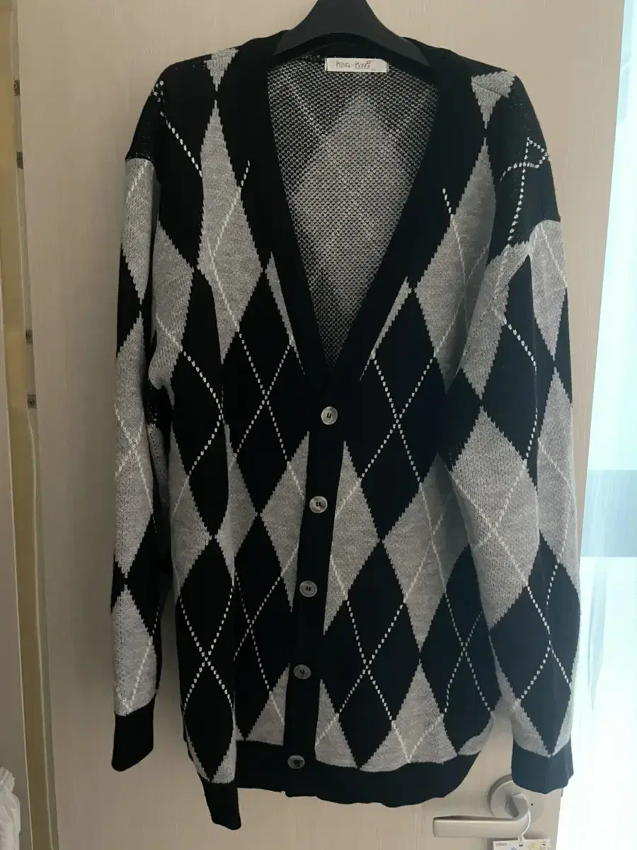 Argyle Knit Cardigan