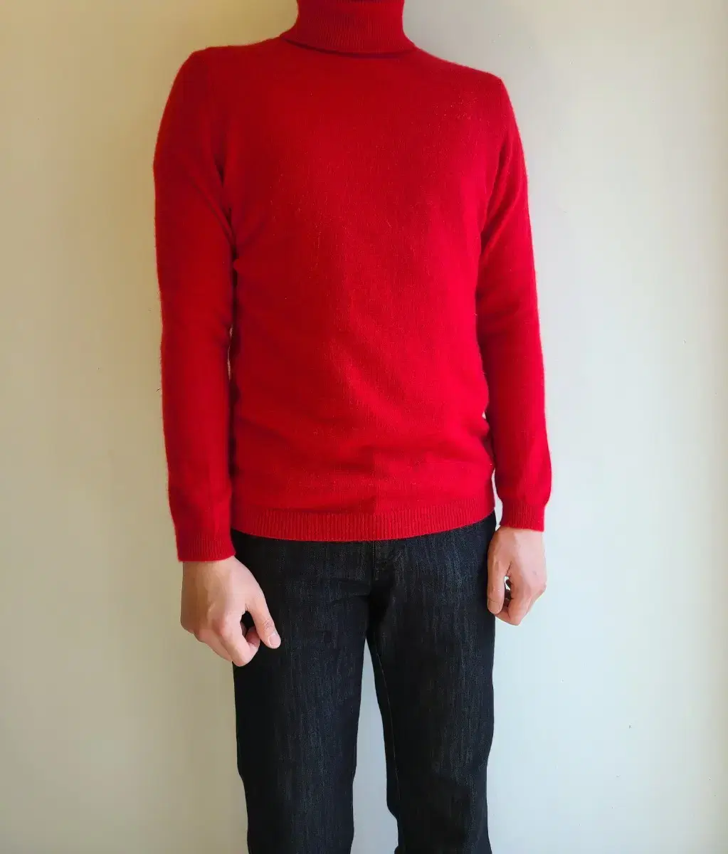 CHARTER CLUB Red Cashmere Neck Pola Knit