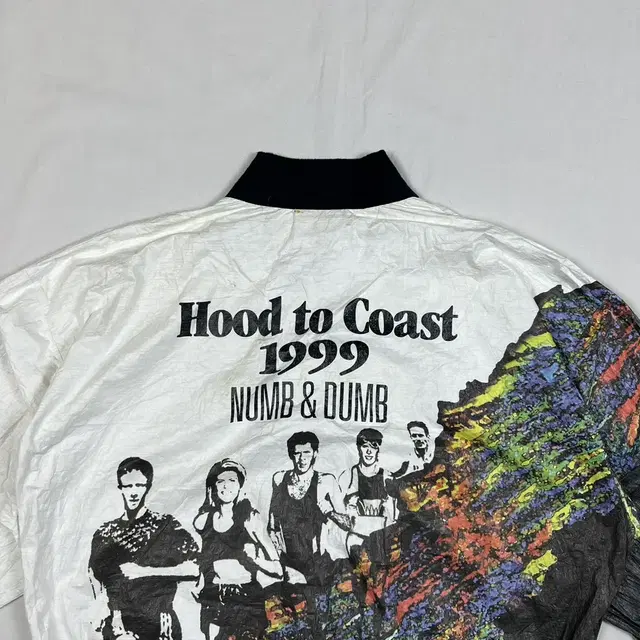 90s 99년도 후드투코스트 hood to coast 마라톤 비닐자켓