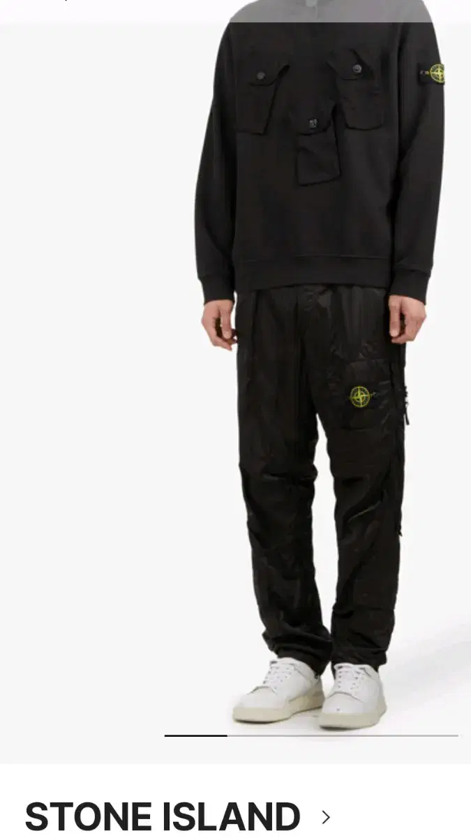 Stone Island 22FW Multi Cargo Satin Nylon Pants 33,34