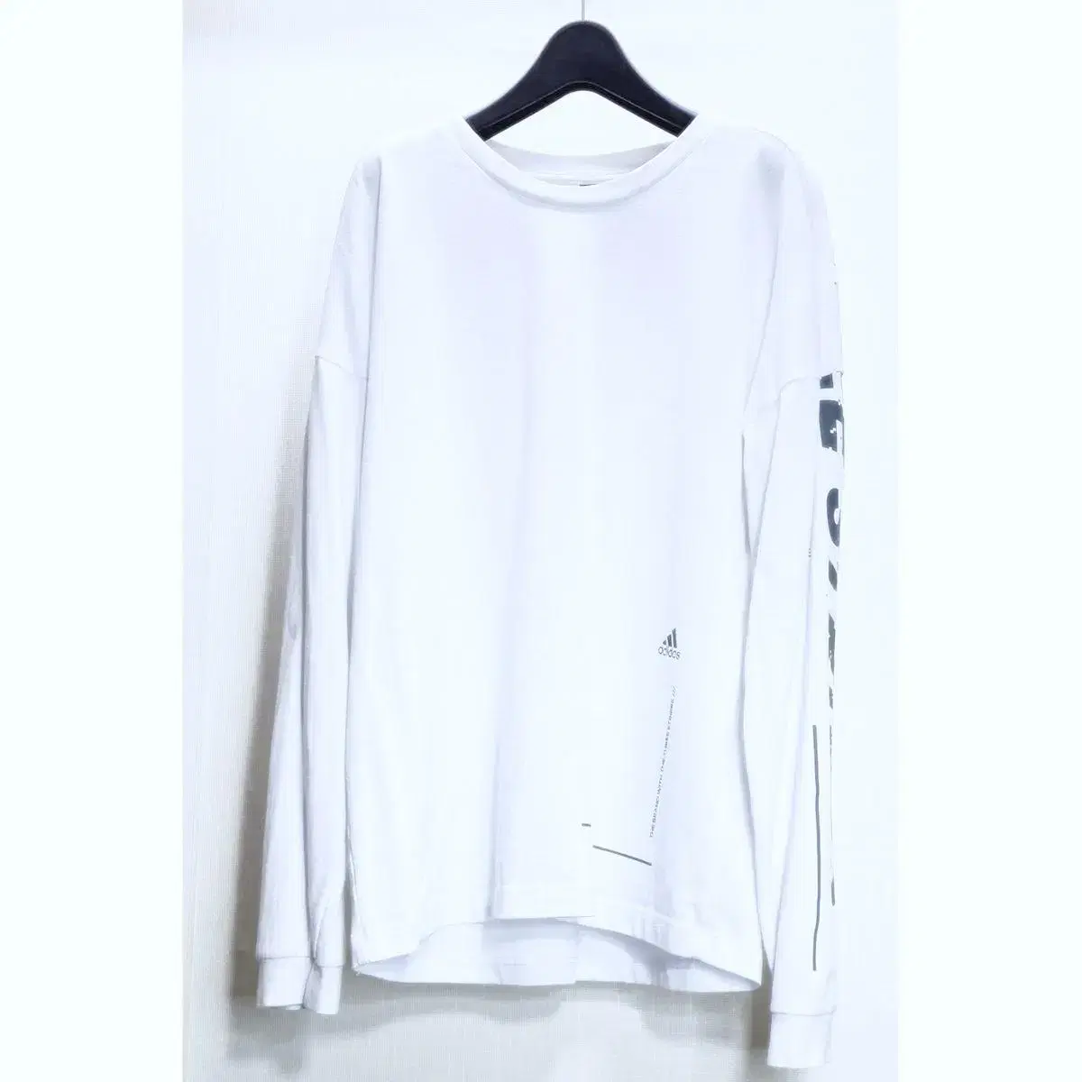 [L 100] KR Adidas Adidas White Cotton Crewneck Sweatshirt