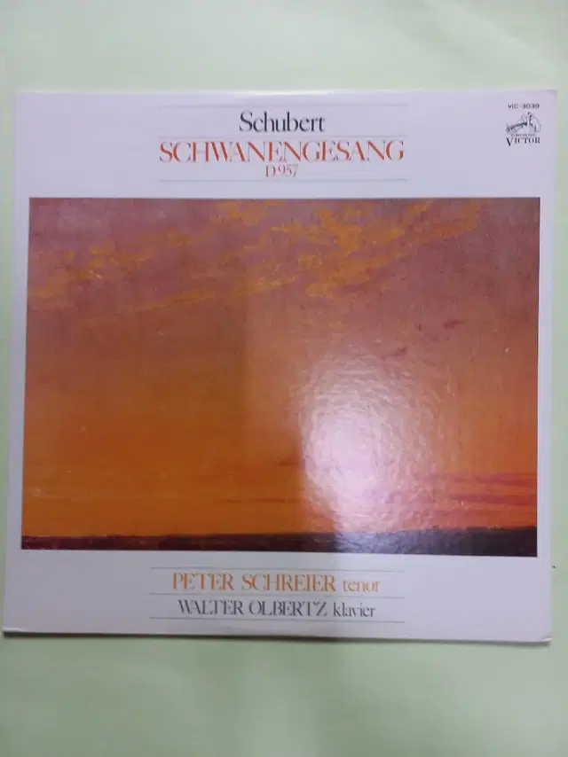 Lp중고 Schubert "SCHWANENGESANG D 967"음반