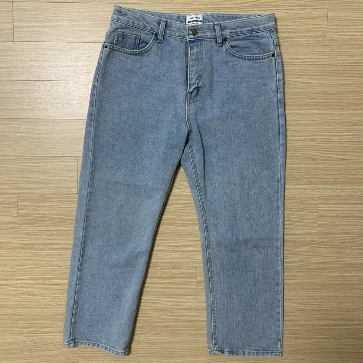 [29] Tialmark Straight Wide Wash Denim Bloo