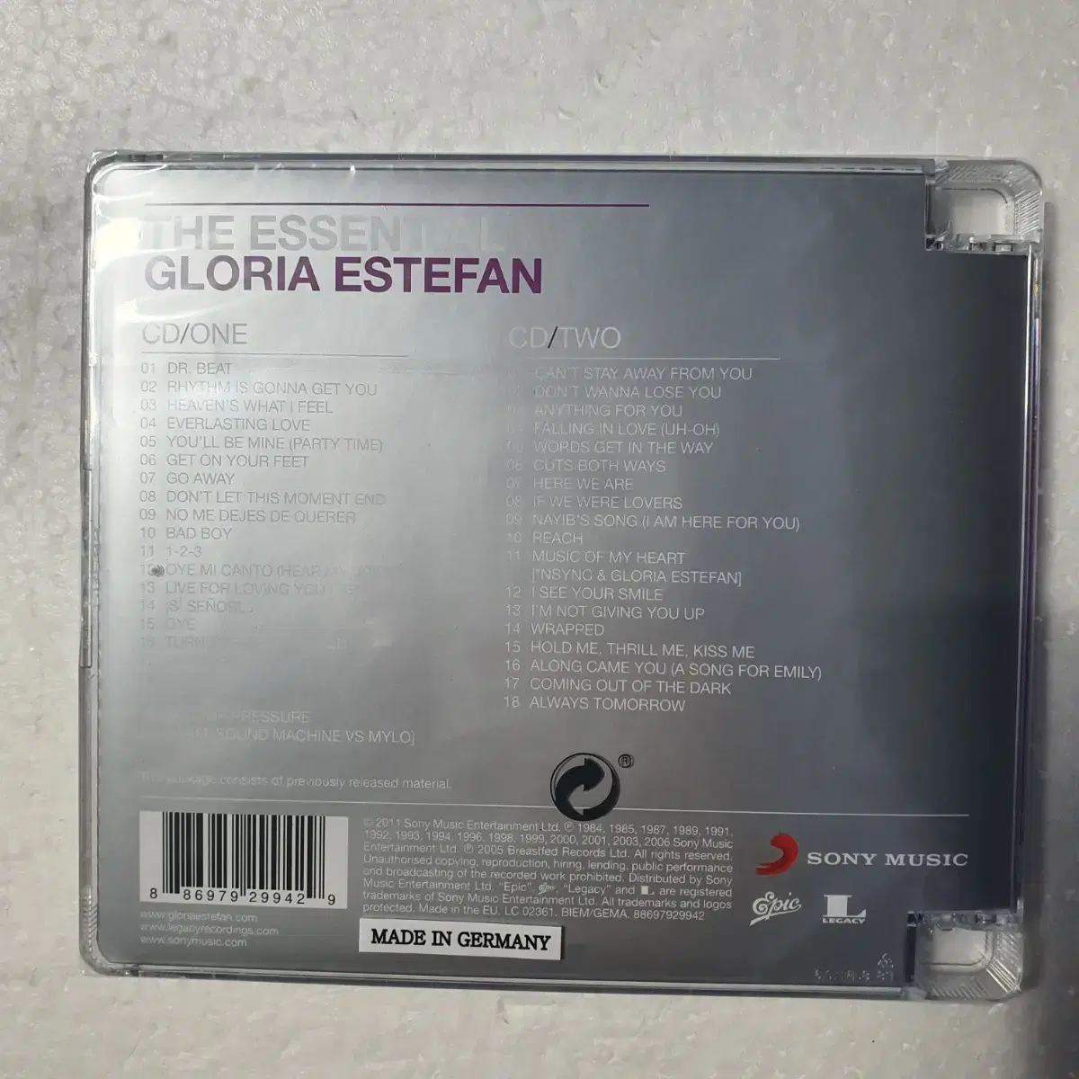 글로리아 에스테판 Gloria Estefan 베스트 2CD 미개봉 새상품