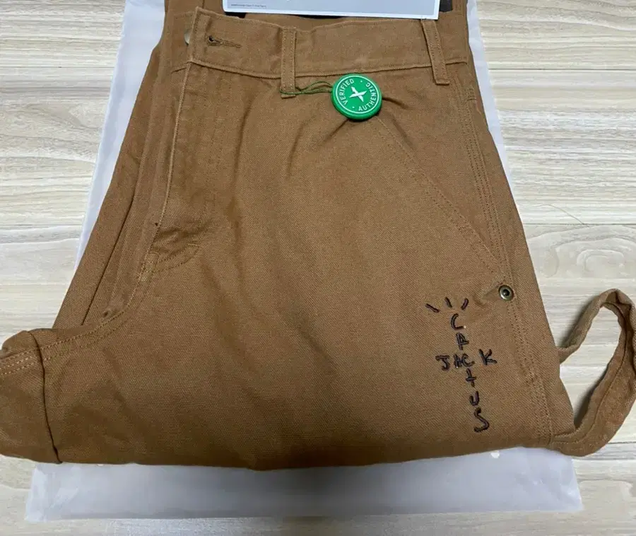 32 Travis Scott Merchandise Workpants Tan