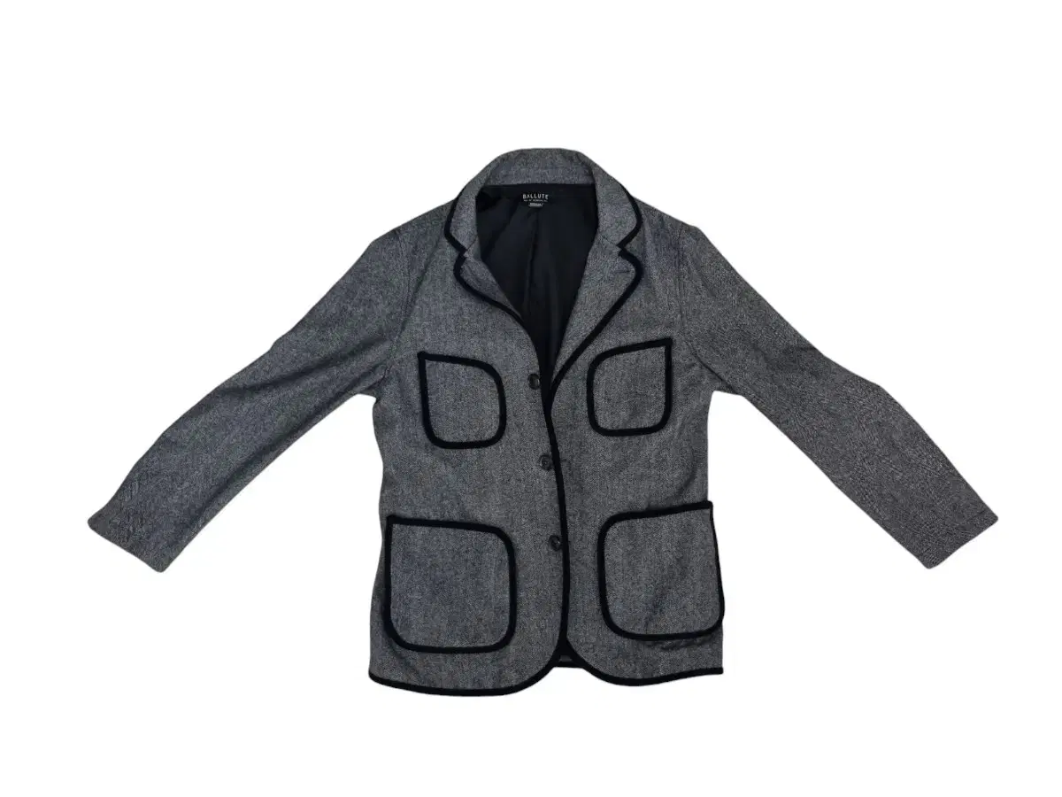 BALLUTE Gray Herringbone Jacket (M)