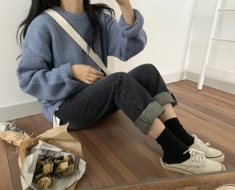 [새상품] 프롬걸즈 울 25% 알파카 15% 조앤 니트 knit