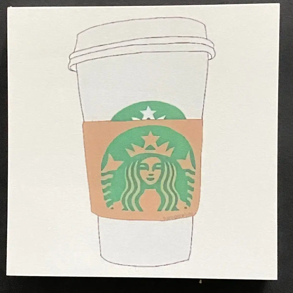 스타벅스 starbucks 떡메모지 다꾸용품 키치감성빈티지