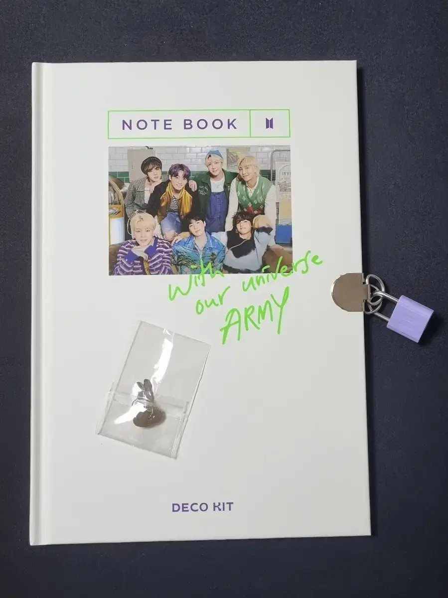 bangtan deco kit padlock note