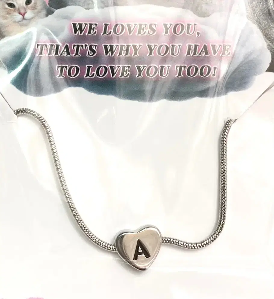 (새상품)율린 My letter necklace 이니셜 A 목걸이