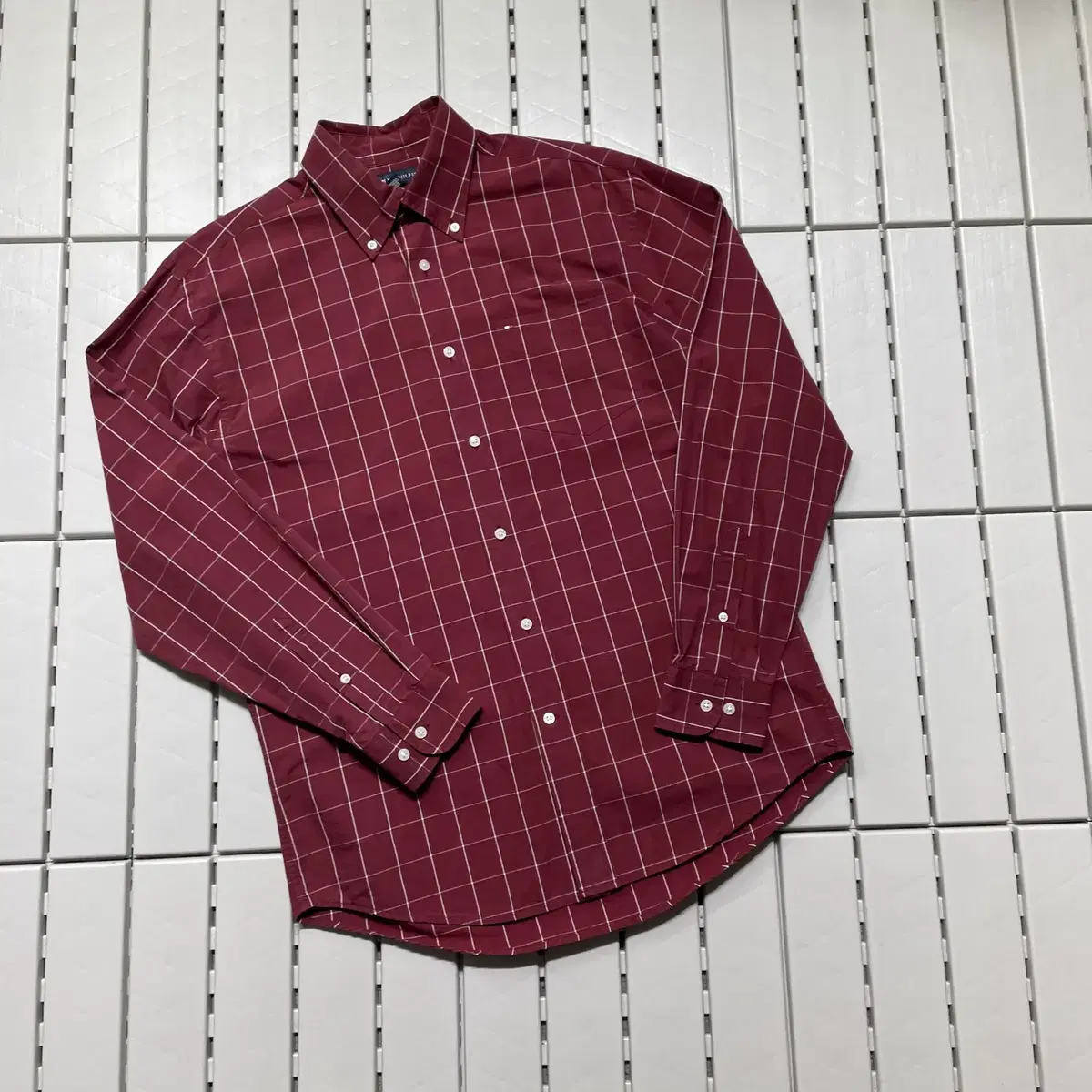 S Tommy Hilfiger Check Shirt Cotton Overfit 3026