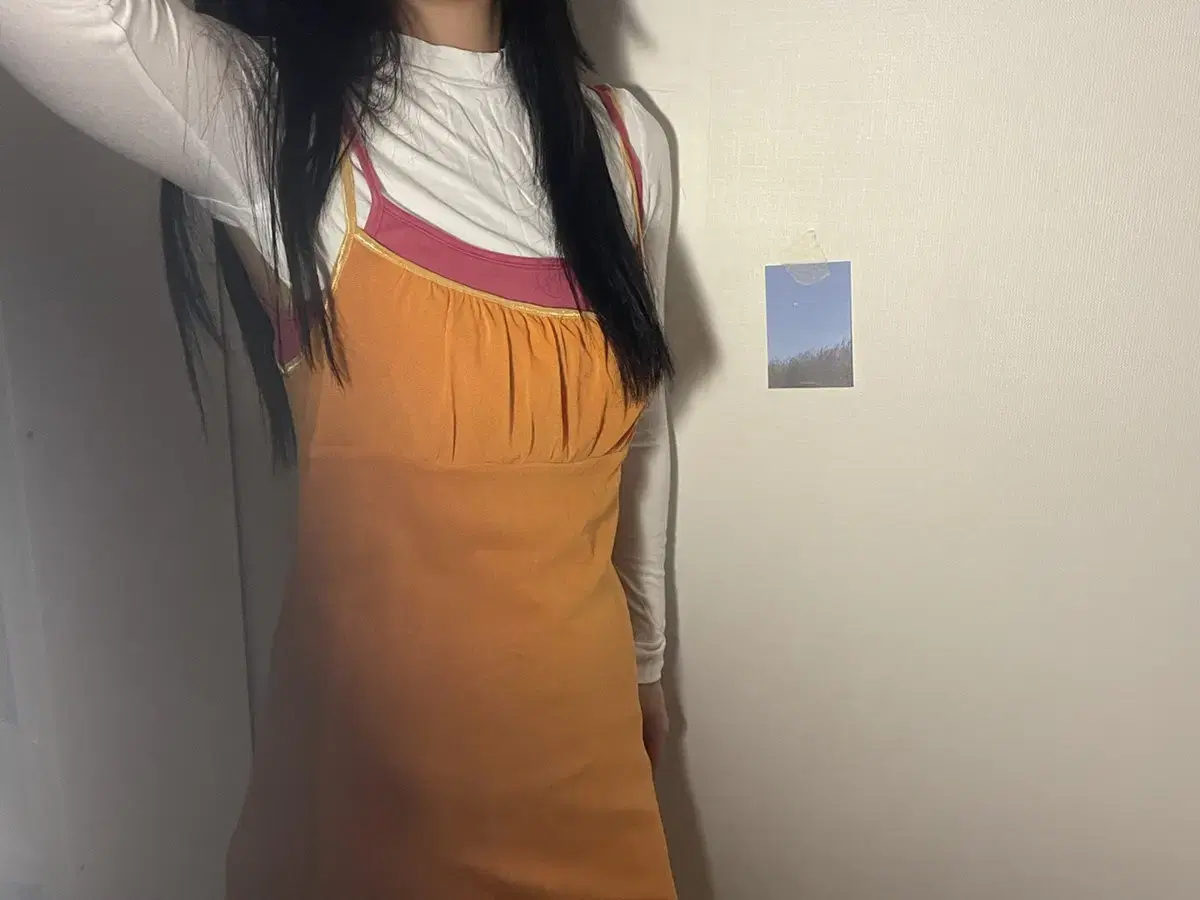 vintage two-color dress