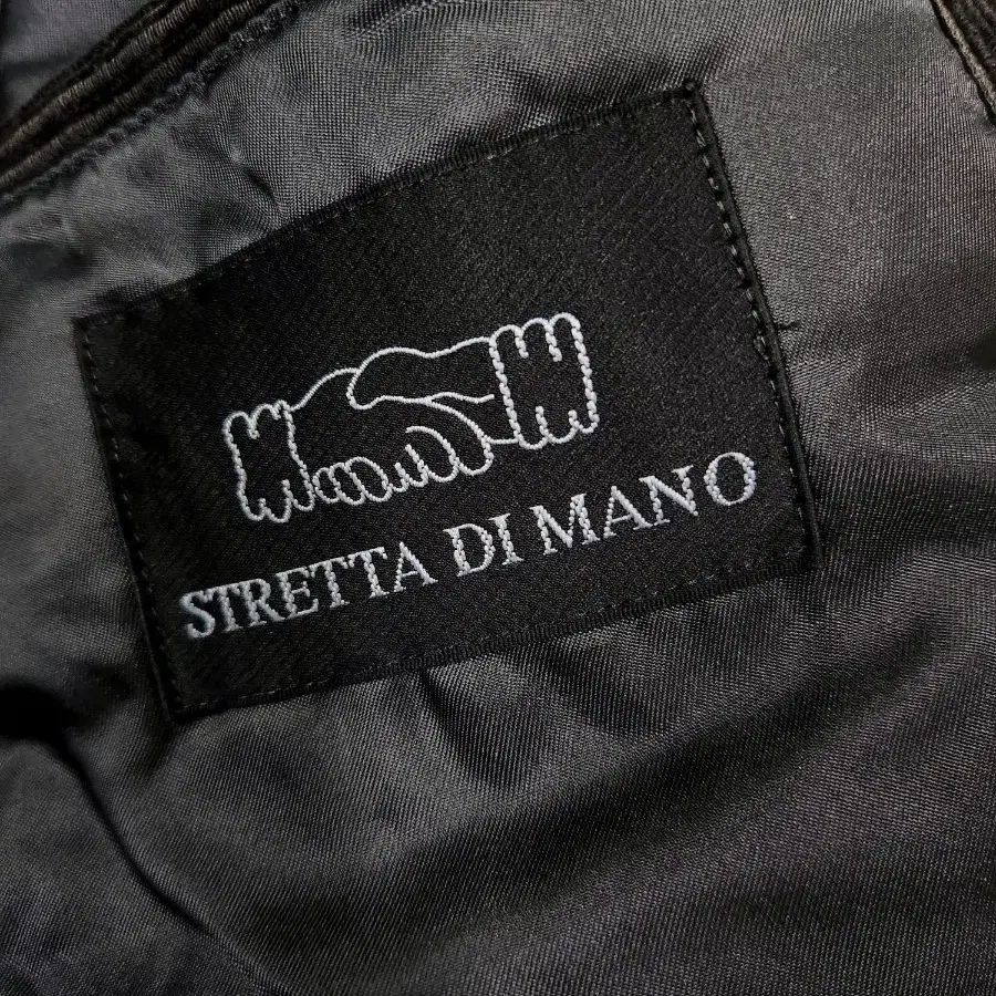 STRETTA DI MANO 블랙 코듀로이 캐쥬얼 재킷