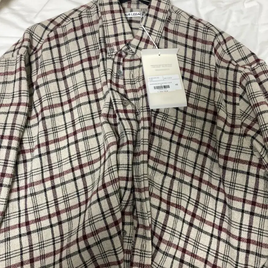 ourlegacy borrowed bd red check shirt 48