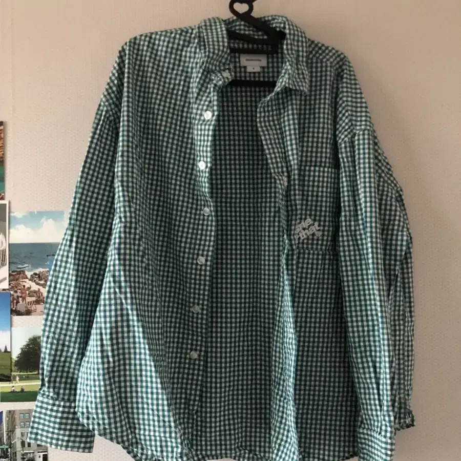 디스이즈네버댓 셔츠(DIA-Logo Gingham Check Shirt)