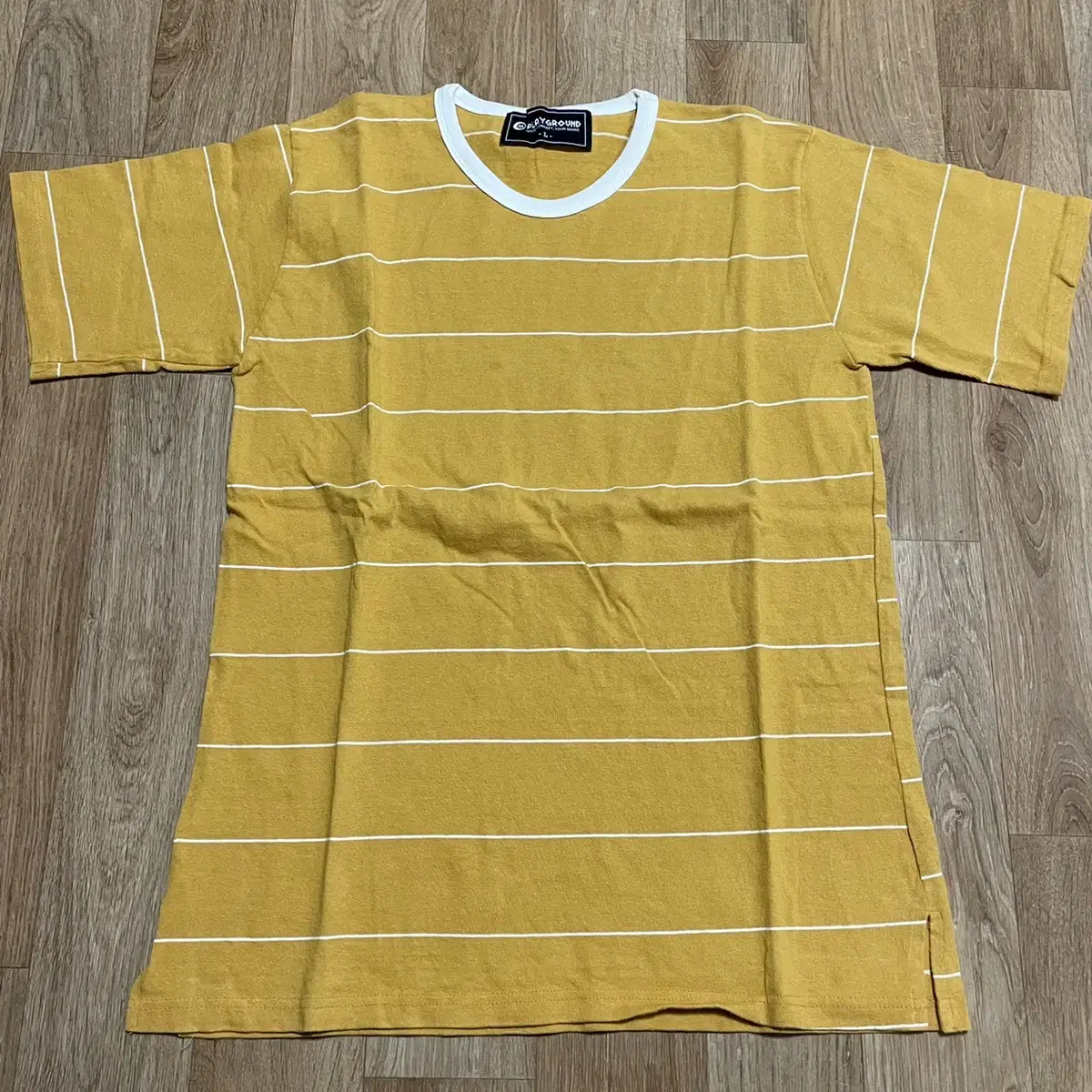 Yellow striped T-shirt