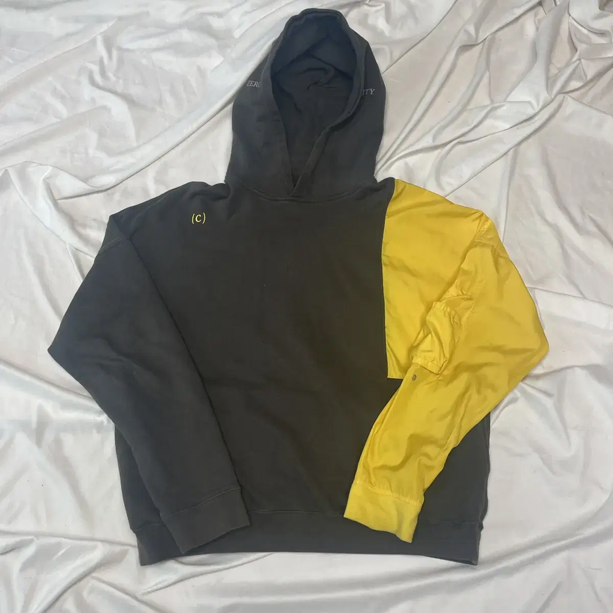 C2H4 Stingray Fit Unbalanced Hoodie Free