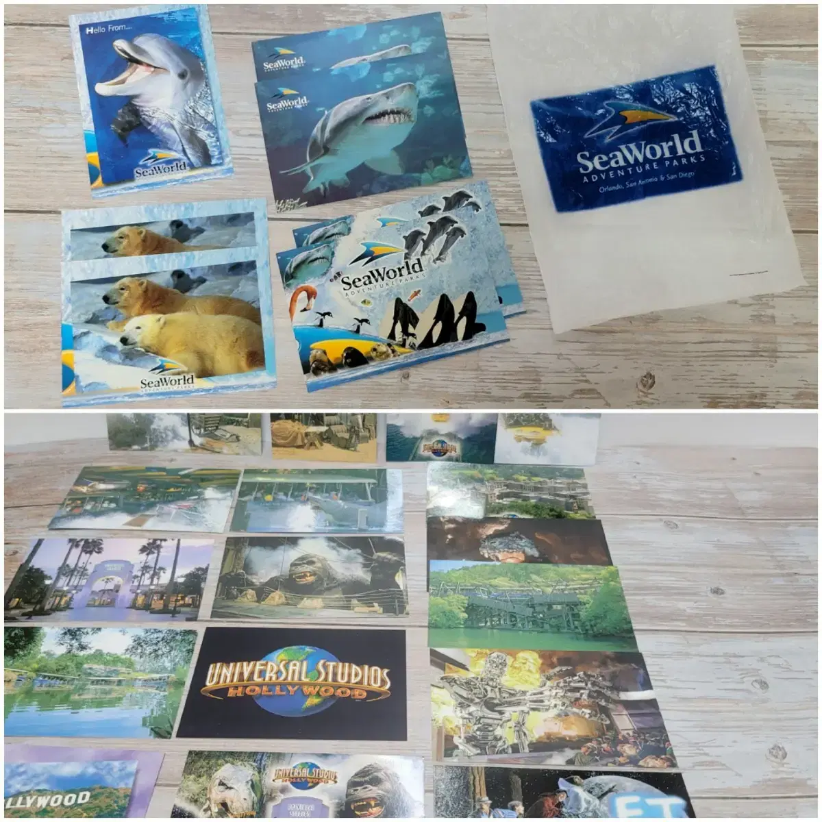 Universal Studios postcard SeaWorld postcards