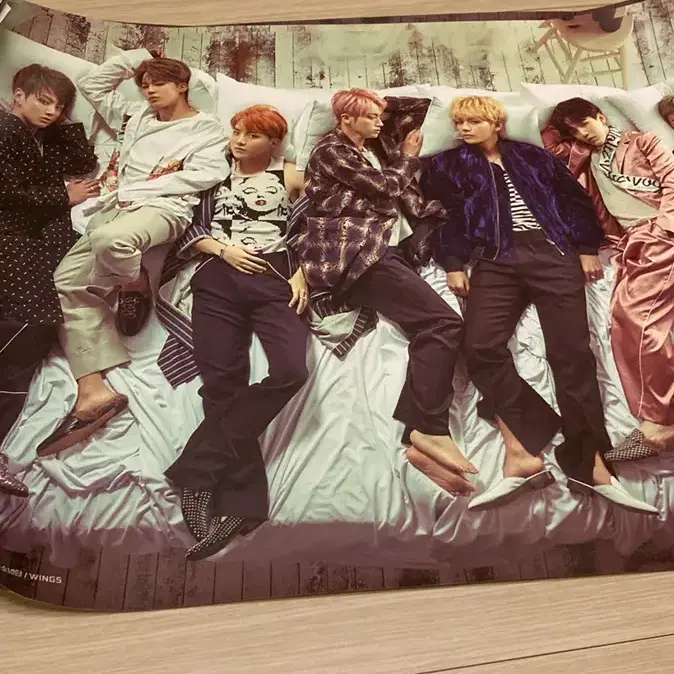 방탄소년단 피땀눈물 포스터 bts wings poster