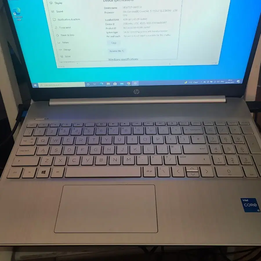 HP I5 11세대 노트북 ddr4 3200mhz 8gb, m.2 1tb