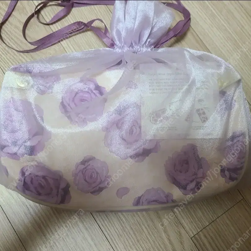 puple rose triple mini bag