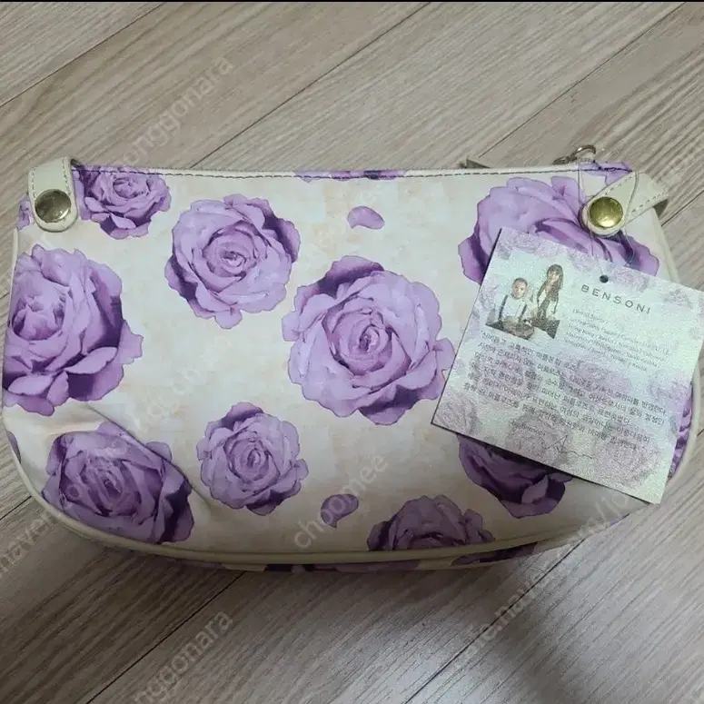 puple rose triple mini bag