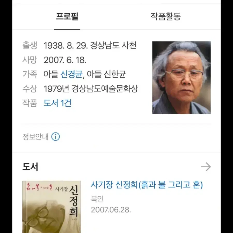 장여 (고)신정희 선생님