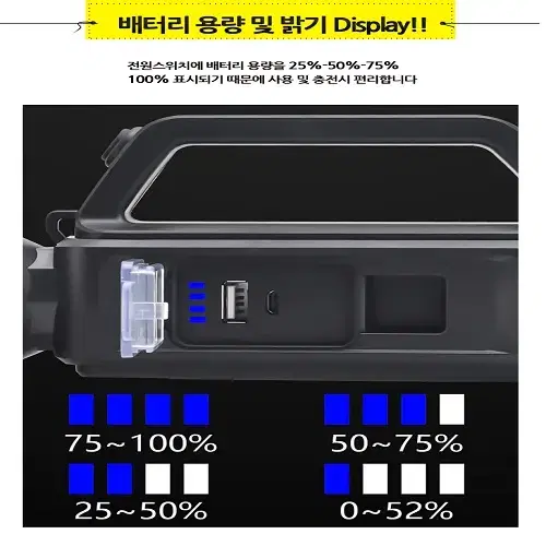 [무료배송] 태양광 충전 LED멀티기능 랜턴 손전등 서치라이트