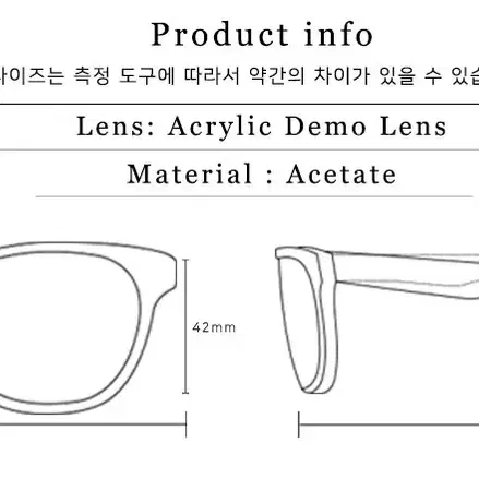 세미콜론 Hash 블랙 아세테이트 안경