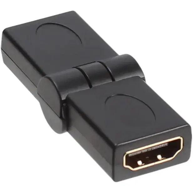 1+1 HDMI 연장 젠더 180도 회전 접이식 노트북 모니터 티비 연결