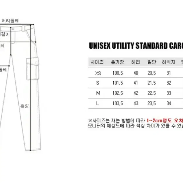 언아웃핏 카고 팬츠 l 팝니다