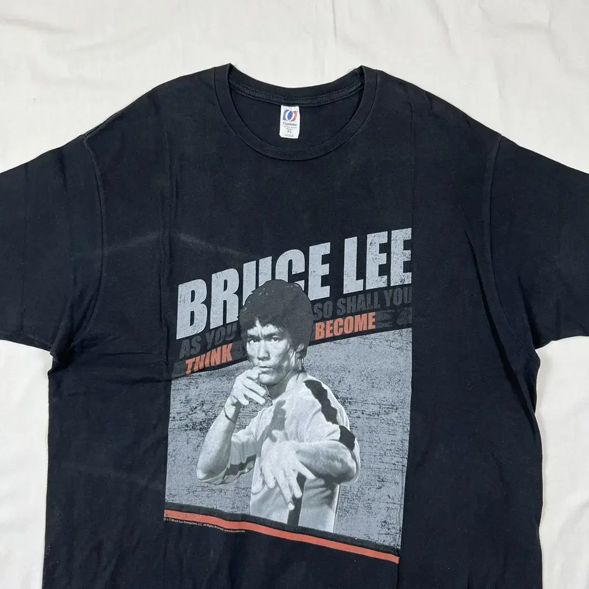 90s 브루스리 bruce lee 프린트 반팔티셔츠