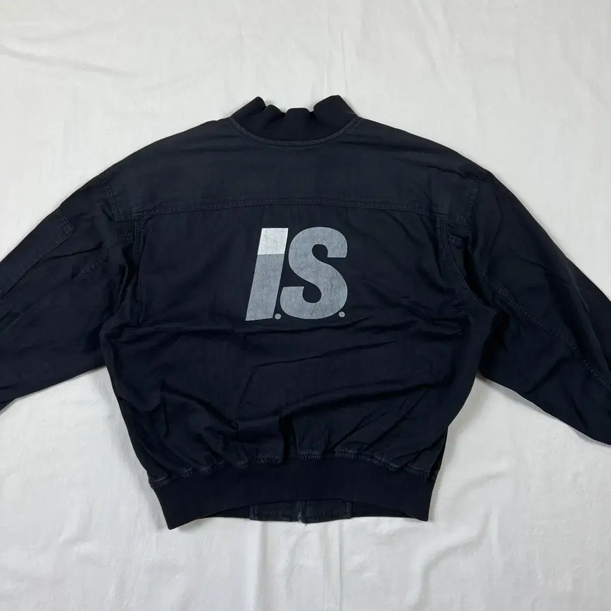 80s I.S. Issey Miyake Sports Logo Bloomers Bomber Jacket