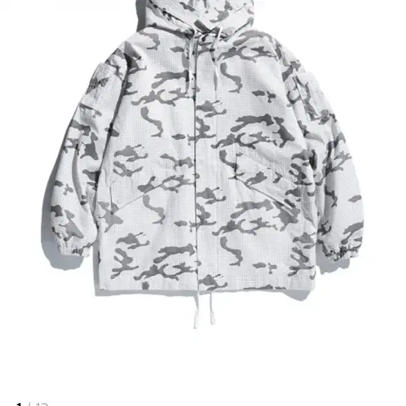 에스피오나지 Desert Short Parka White Camo