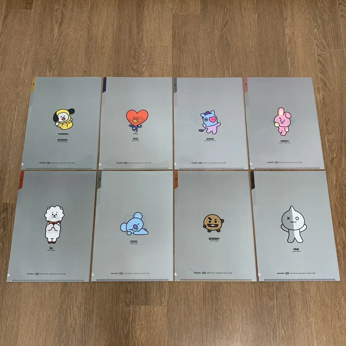 *3단클리어파일*BT21*새상품*