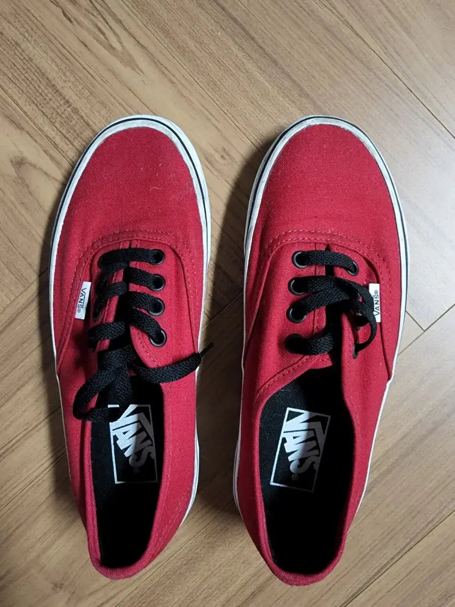 [Vans] 반스 어센틱 레드색상 230/W6.5/M5.5