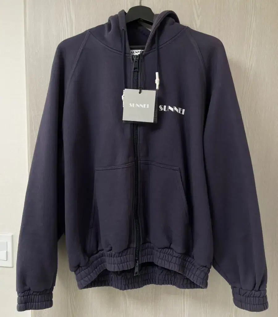 Sunny Logo Hoodie Zip-Up Dark Navy